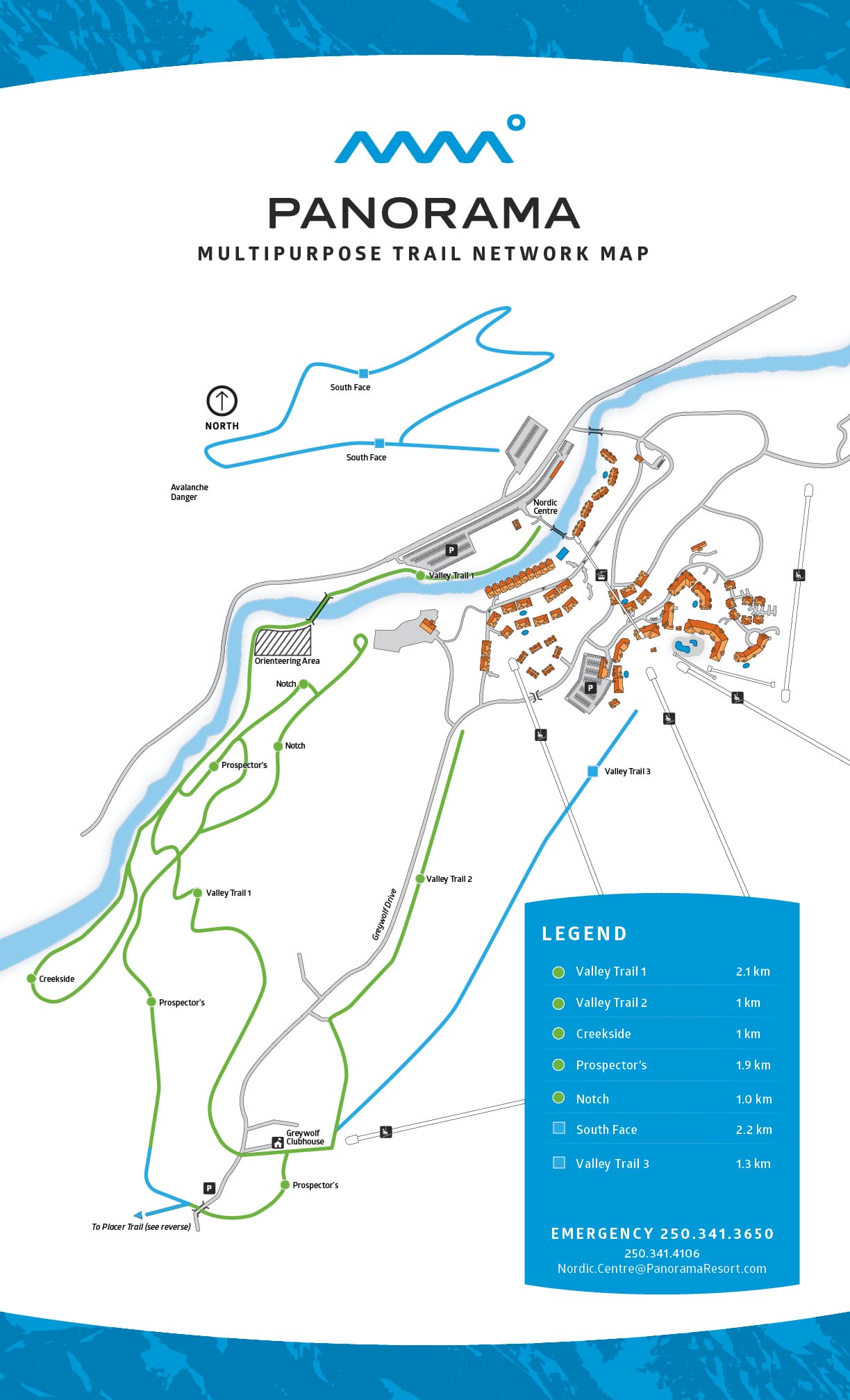 Panorama Ski Resort Trail Map